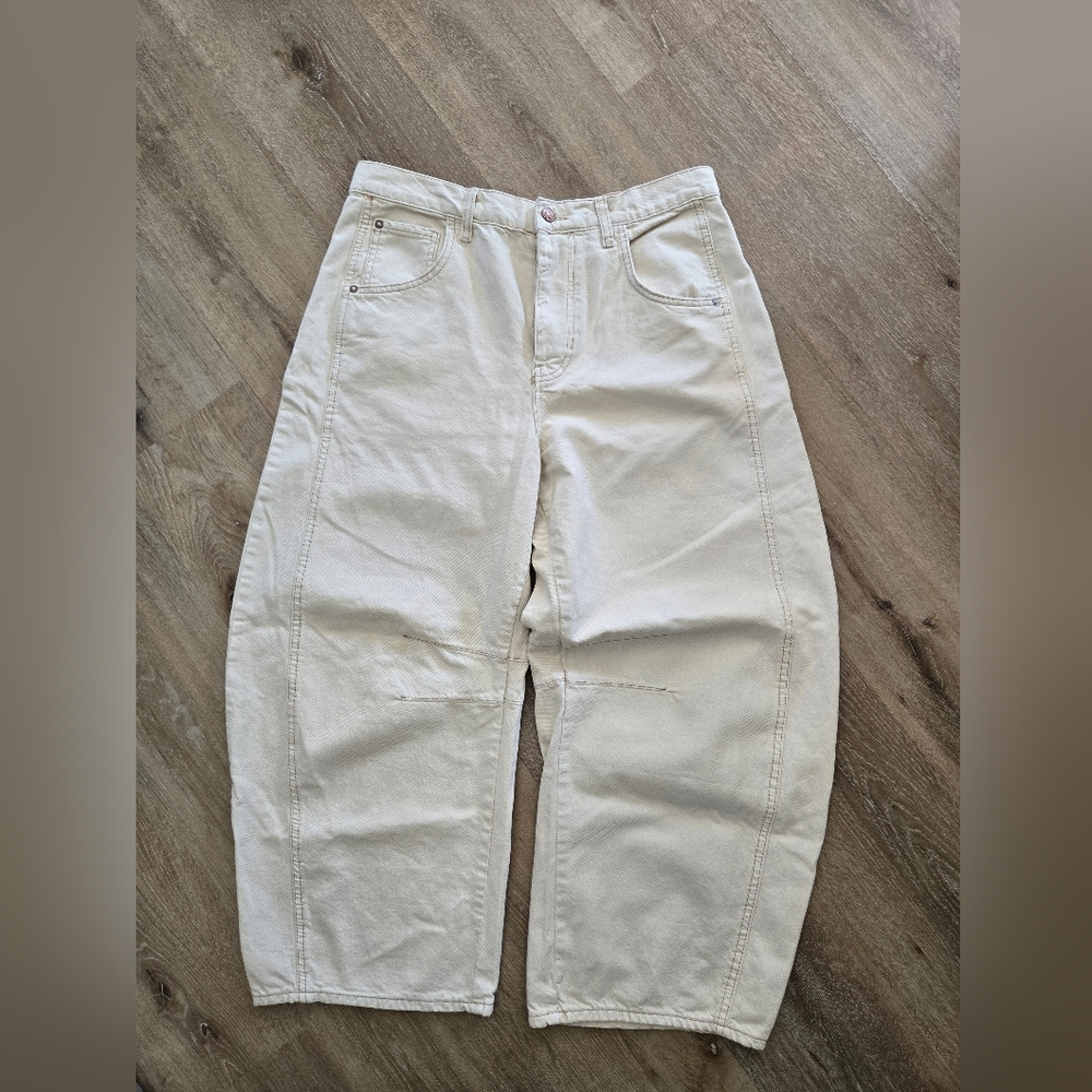 Free People Barrel Jeans